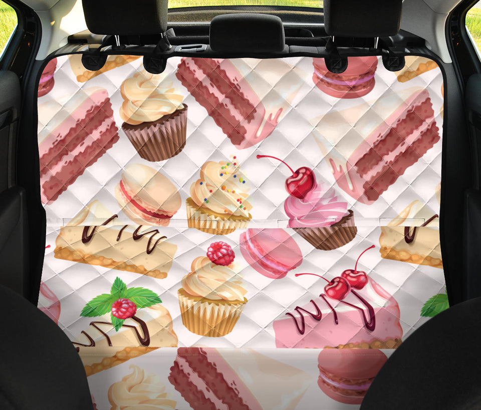 Cake Cupcake Sweets Pattern Dog Car Seat Covers