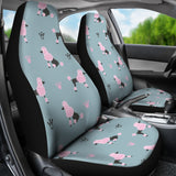 Poodle Dog Pattern  Universal Fit Car Seat Covers