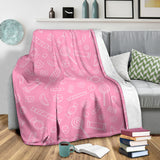 Sweet Candy Pink Background Premium Blanket