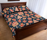 Christmas gingerbread cookie pattern Quilt Bed Set