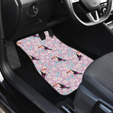 Beautiful Toucan Flower Leaves Front Car Mats