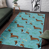 Dachshund Decorative Background Area Rug