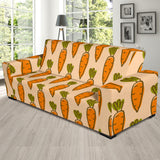 Carrot Pattern Print Design 04 Sofa Slipcover