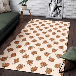 Pancake Pattern Print Design 01 Area Rug