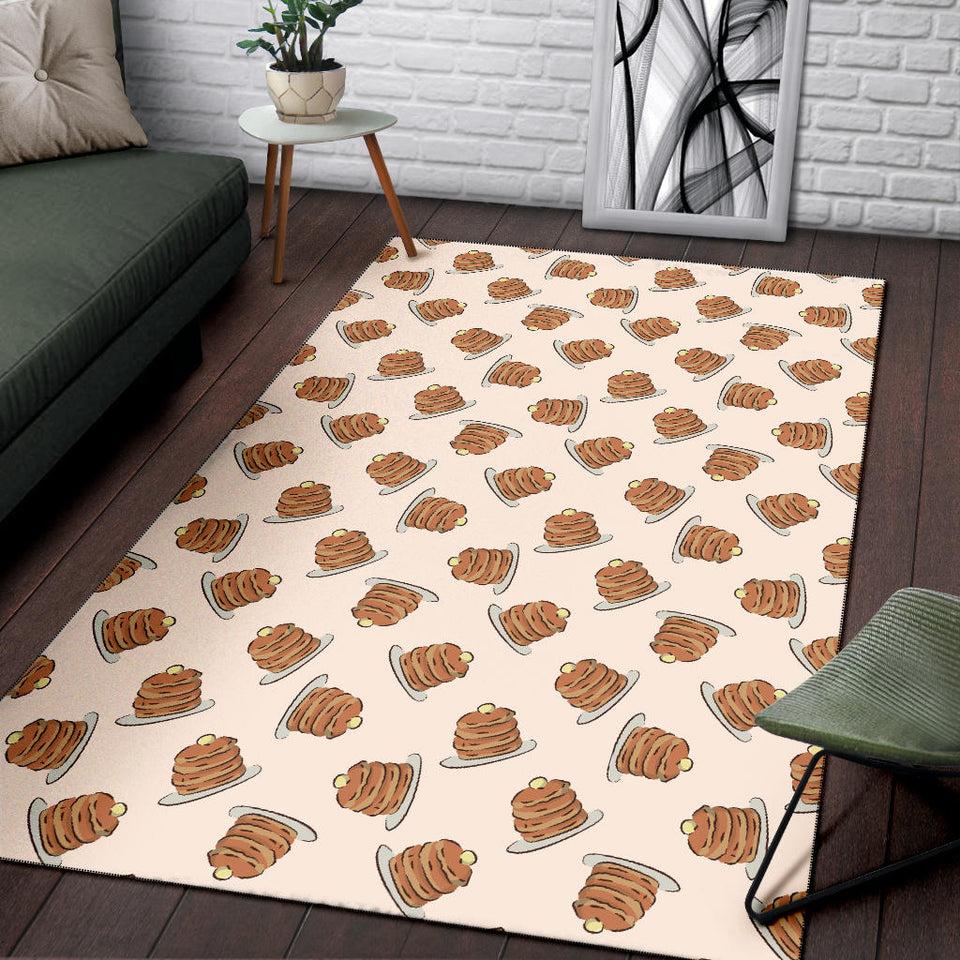 Pancake Pattern Print Design 01 Area Rug