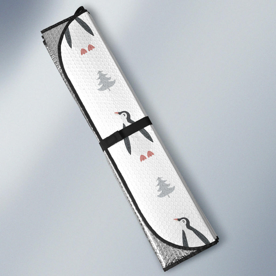 Penguin Pattern Car Sun Shade