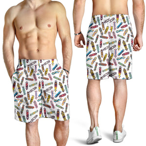 Skate Board Pattern Print Design 05 Men Shorts