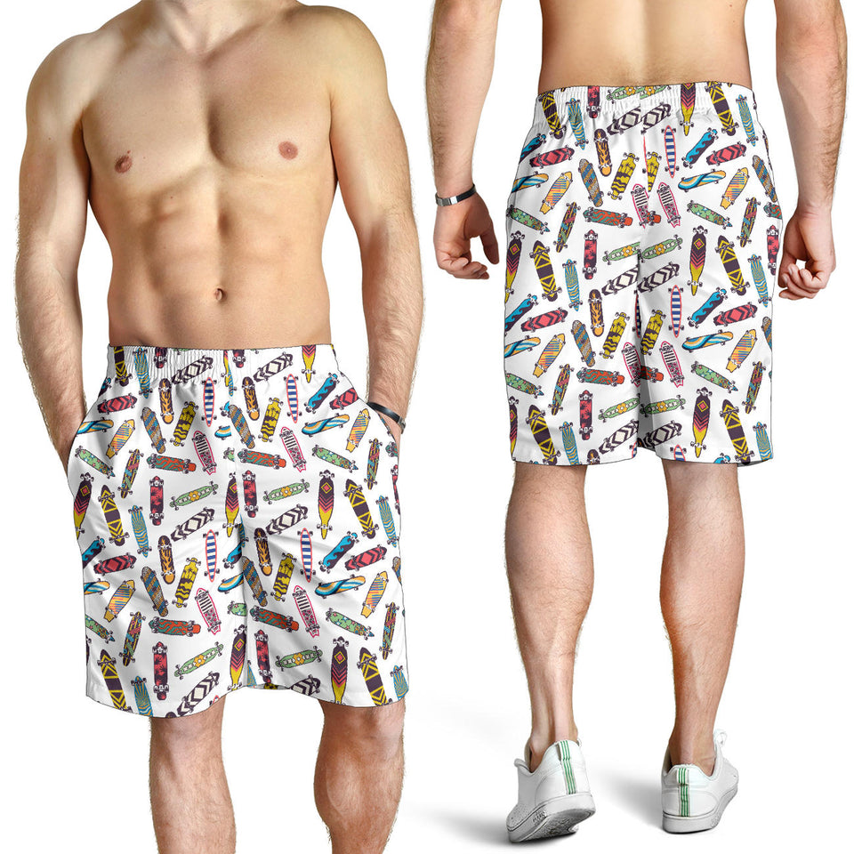 Skate Board Pattern Print Design 05 Men Shorts