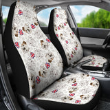 English Bulldog Pattern Print Design 01 Universal Fit Car Seat Covers