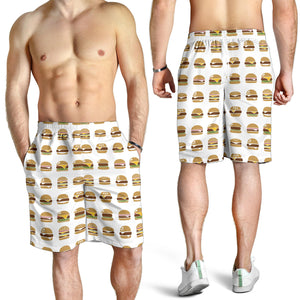 Hamburger Pattern Print Design 02 Men Shorts