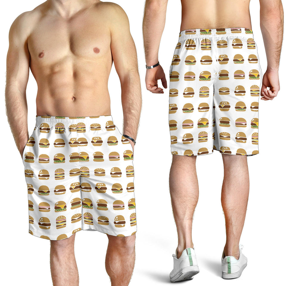Hamburger Pattern Print Design 02 Men Shorts