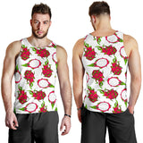 dragon fruits white background Men Tank Top