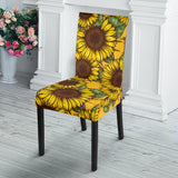 Sunflower Pattern Dining Chair Slipcover