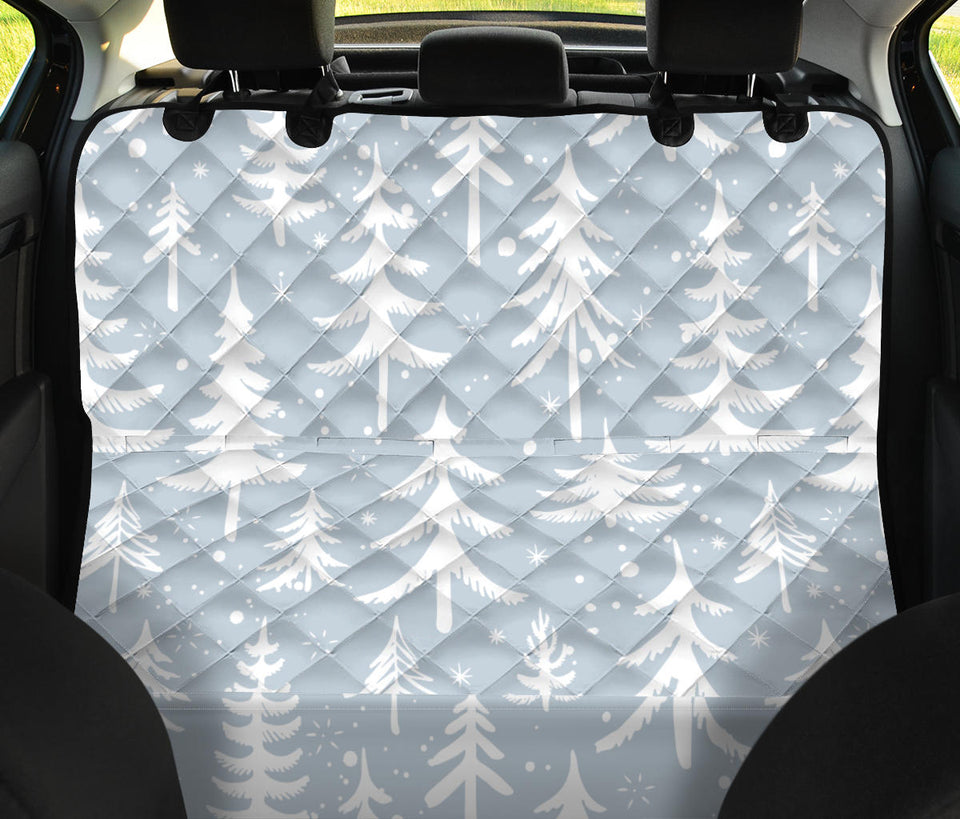 Christmas Tree Winter Forest Pattern Dog Car Seat Covers