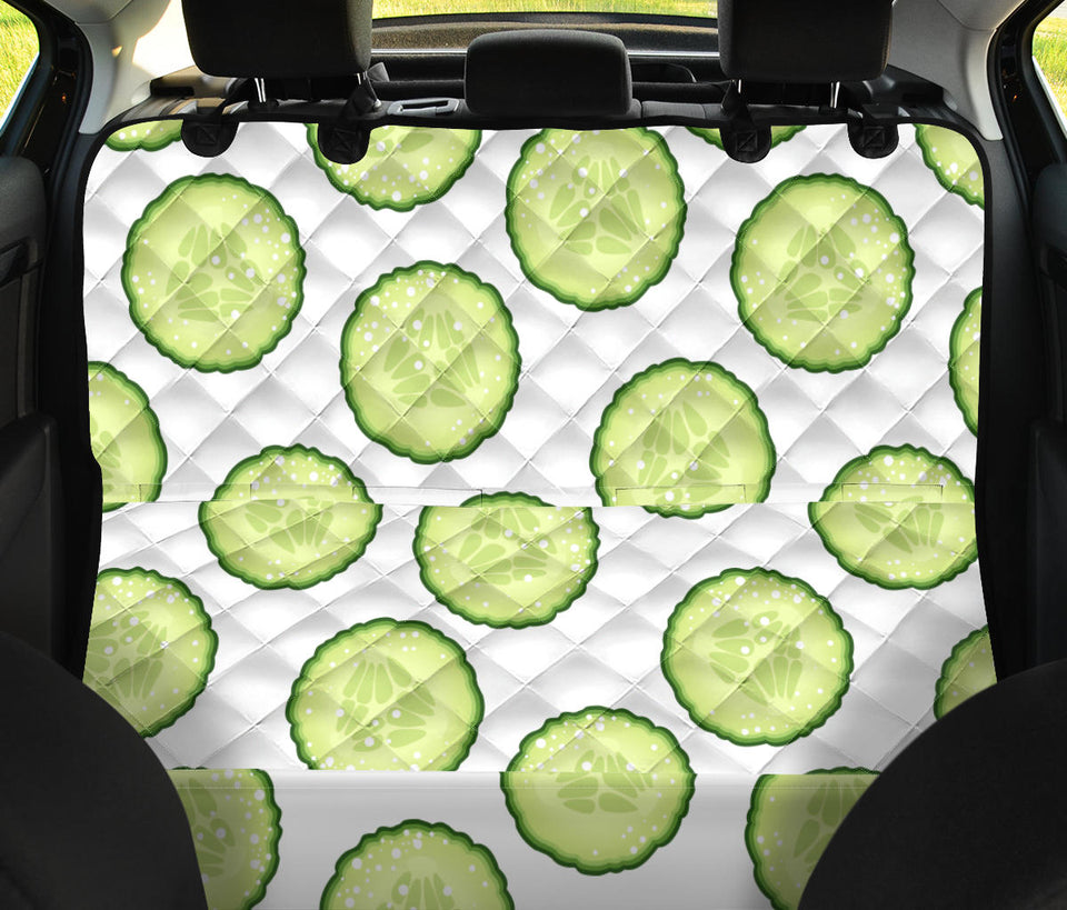 Cucumber Slices Pattern Dog Car Seat Covers