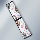 Cute Pug Hat Rabbit Costume Pattern Car Sun Shade
