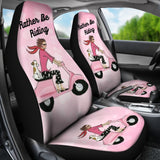 Rather Be Riding Scooter Girl Car Seat Covers