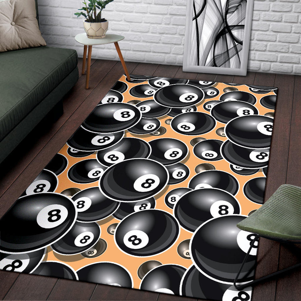 Billiard Ball Pattern Print Design 04 Area Rug