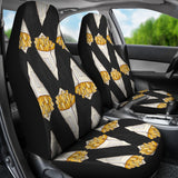 French Fries Dark Background Universal Fit Car Seat Covers