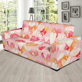 Hand Drawn Heart Design Pattern Sofa Slipcover