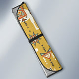 Camels Ethnic Motif Pattern Car Sun Shade