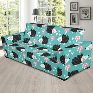 Hedgehog Pattern Print Design 03 Sofa Slipcover