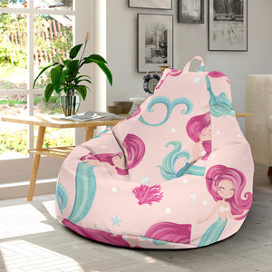 Cute Little Mermaid Pattern Bean Bag Cover