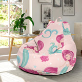Cute Little Mermaid Pattern Bean Bag Cover
