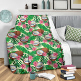 Coconut Pattern Print Design 01 Premium Blanket
