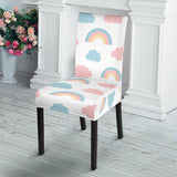Cute Rainbow Clound Pattern Dining Chair Slipcover