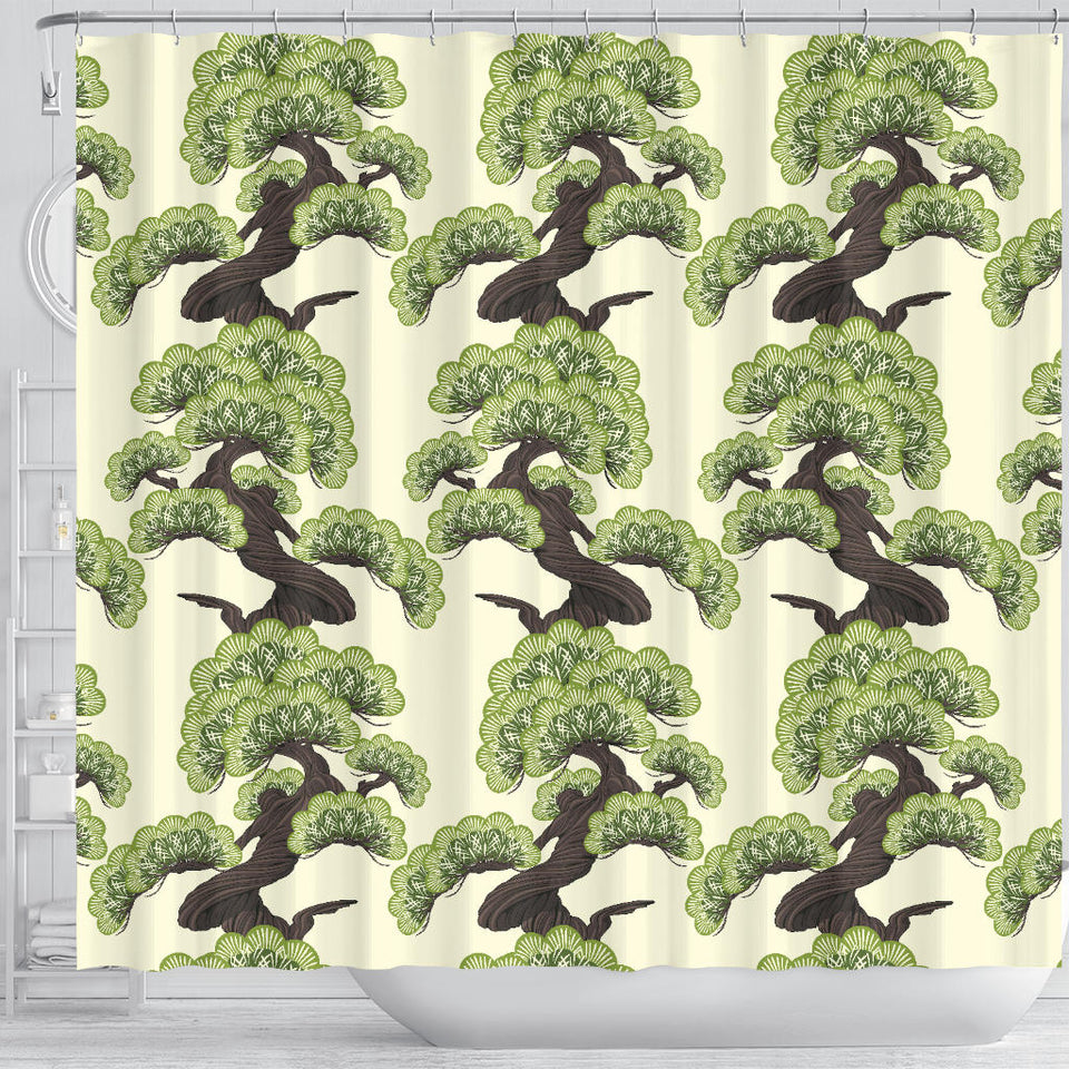 Bonsai Pattern Shower Curtain Fulfilled In US