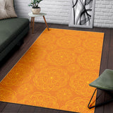 Orange Traditional Indian Element Pattern Area Rug