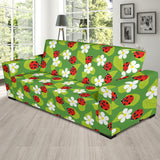Ladybug Pattern Print Design 01 Sofa Slipcover