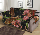 Horse head wild roses pattern Sofa Cover Protector