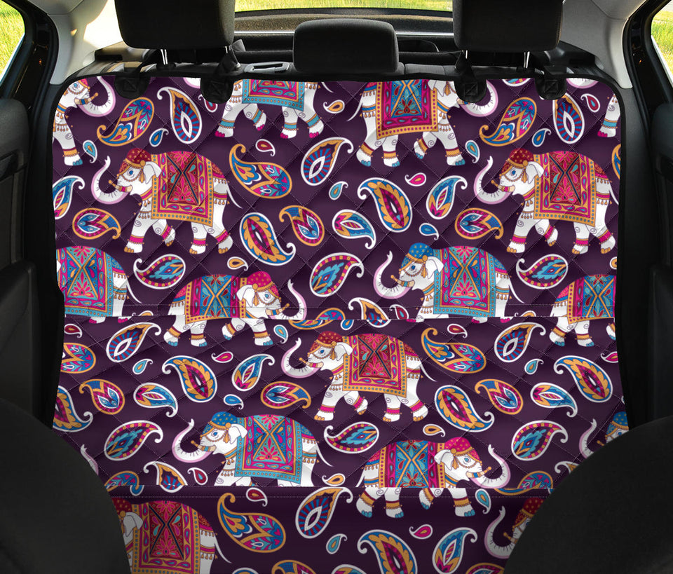 Elephant Indian Style Ornament Pattern Dog Car Seat Covers