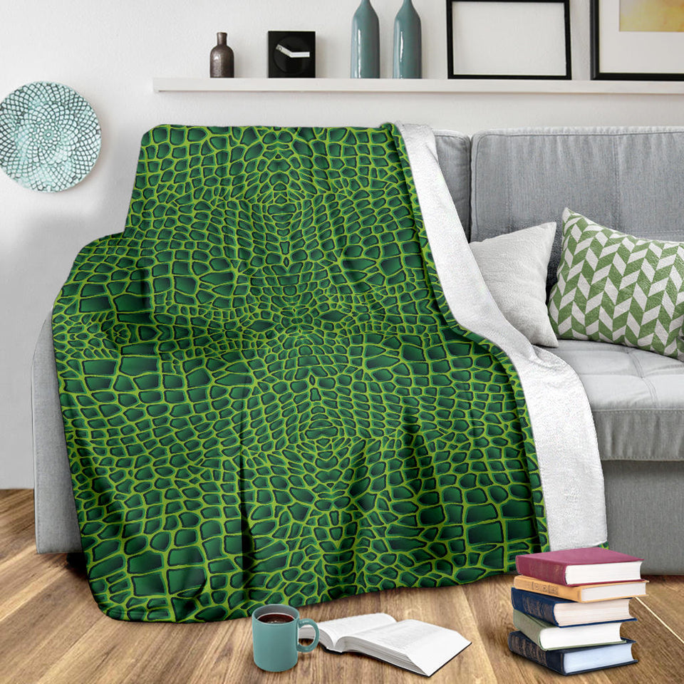 Crocodile Skin Printed Premium Blanket