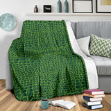 Crocodile Skin Printed Premium Blanket