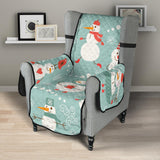 Cute snowman pattern Chair Cover Protector