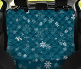 Snowflake Pattern Dark Background Dog Car Seat Covers