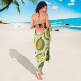 Durian Leaves Pattern Background Sarong