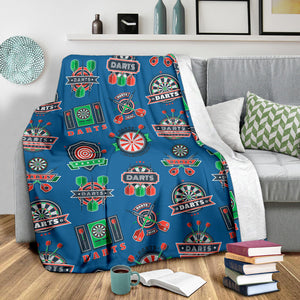 Darts Pattern Print Design 02 Premium Blanket