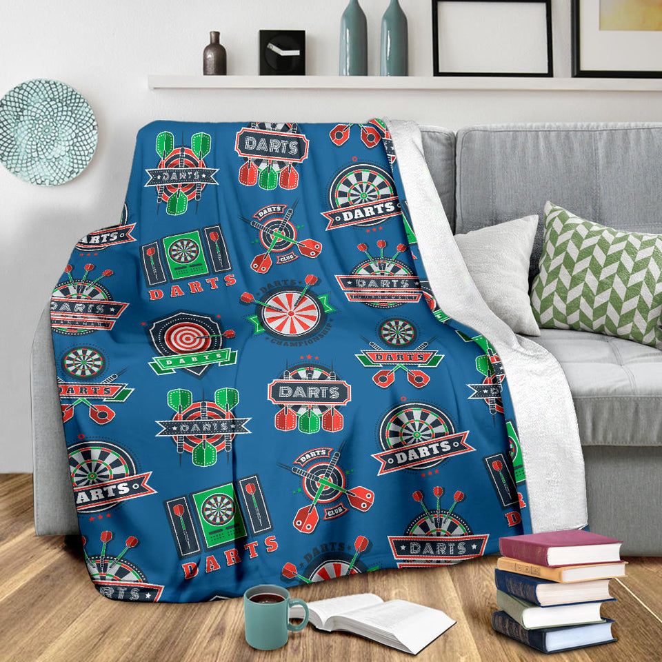Darts Pattern Print Design 02 Premium Blanket
