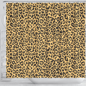 Leopard Skin Print Shower Curtain Fulfilled In US