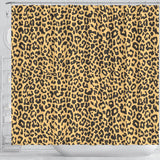 Leopard Skin Print Shower Curtain Fulfilled In US
