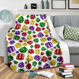 Dice Pattern Print Design 03 Premium Blanket