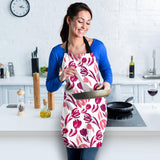 Pink Sketch Tulip Pattern Adjustable Apron