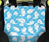 Cute White Sea Lion Seals Pattern Dog Car Seat Covers