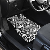 Zebra Skin Pattern Front Car Mats