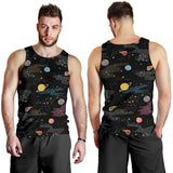space pattern Men Tank Top