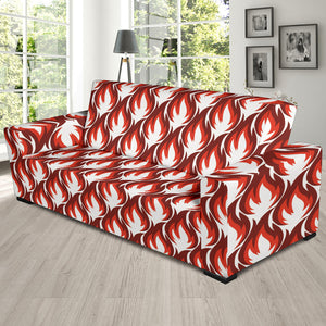 Fire Flame Symbol Design Pattern Sofa Slipcover